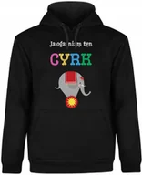 Bluzy męskie - Bluza Męska Z Kapturem Dla Kierownika Szefa Prezent Humor Czarna R-3Xl A364 - miniaturka - grafika 1