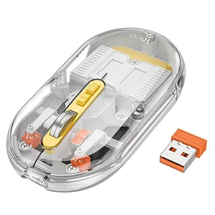 Hoco 2,4G 1600 dpi dual mode bluetooth GM35 szara - Myszki - miniaturka - grafika 1