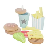 Zabawki AGD - JaBaDaBaDo Drewniany zestaw hamburger, - miniaturka - grafika 1