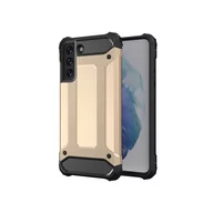 Etui i futerały do telefonów - Hybrid Armor pancerne hybrydowe etui pokrowiec Samsung Galaxy S21 FE złoty - miniaturka - grafika 1