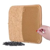 Etui do tabletów - Pixie Crew pokrywa tabletu Korek z płytą silikonową brązową twm_262335 - miniaturka - grafika 1