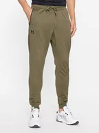 Spodnie sportowe męskie - Under Armour Spodnie dresowe Sportstyle Tricot Jogger 1290261 Khaki Loose Fit - miniaturka - grafika 1