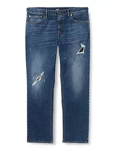 Spodnie damskie - Just Cavalli Damskie spodnie z 5 kieszeniami dżinsów, 470 indygo, 30 - grafika 1