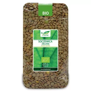 Bio Planet SOCZEWICA ZIELONA BIO 500 g - BIO PLANET - Ziarna i nasiona roślin strączkowych - miniaturka - grafika 1