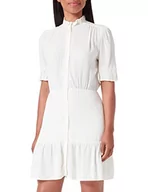 Sukienki - Pinko Damska sukienka z krepą marocain na co dzień, Z13_biała beza, 46 - miniaturka - grafika 1