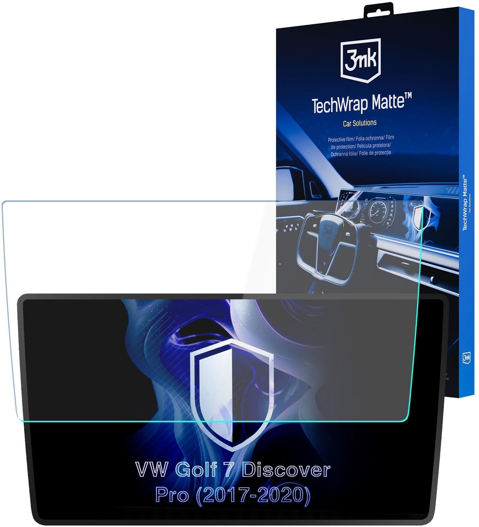 3MK VW Golf 7 Discover Pro 2017-20 - 3mk TechWrap Matte Center Display