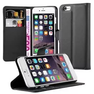 Portfele - Pokrowiec Do Apple iPhone 6 / 6S w CZARNY PHANTOM Etui Portfel Obudowa Ochronny Case Cover Cadorabo - miniaturka - grafika 1