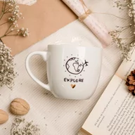 Kubki - Kubek 300 ml - Explore ZŁOTE SERCE - miniaturka - grafika 1