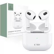 Słuchawki - TECH-PROTECT UltraBoost TWS EearPhone Core Biały - miniaturka - grafika 1