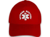 Czapki męskie - Czapka classic RATOWNIK MEDYCZNY - czerwona - miniaturka - grafika 1