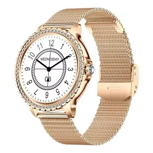Bestphone BF3 Złoty z opaską milanese ZAP rose gold - Smartwatch - miniaturka - grafika 1