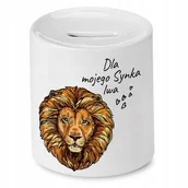 Skarbonki - SKARBONKA DLA SYNA DLA MOJEGO SYNKA LWA PREZENT z Nadrukiem ze Zdjęciem - miniaturka - grafika 1
