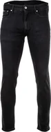 Spodnie męskie - Jeansy męskie Pepe Jeans - Stanley, Regular Fit, Tapered Leg, Denim, Długość 32 Czarne 29W/32L - miniaturka - grafika 1