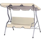 Zabawki i gry sportowe - HUŚTAWKA OGRODOWO - BALKONOWA 3-OSOBOWA PIASKOWA/ ANTRACYT - miniaturka - grafika 1