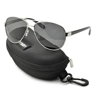 Okulary korekcyjne, oprawki, szkła - Okulary Pilotki Polaryzacyjne przeciwsłoneczne aviator STP14B - miniaturka - grafika 1