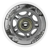 Akcesoria do skatingu - Nils Zestaw kółek Extreme PU 72x24 82A 4szt + ABEC-7 8 szt białe 16-32-009 - miniaturka - grafika 1