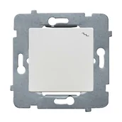 Wyłączniki światła i elektryczne - Polmark Włącznik schodowy Laura biały - miniaturka - grafika 1