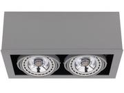 Lampy sufitowe - Nowodvorski BOX ES111 9471 II GRAY OPRAWA - miniaturka - grafika 1