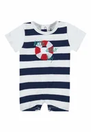 Pajacyki dla niemowląt - Chłopięcy pajacyk w biało-granatowe pasy, little sailor boy, Kanz - miniaturka - grafika 1