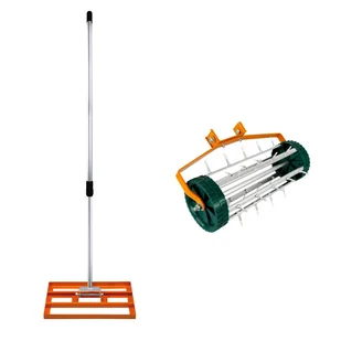 Niwelator i aerator 50 cm – pomarańczowy - Wertykulatory i aeratory - miniaturka - grafika 1