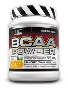 Hi-Tec Bcaa Powder 500 G Aminokwasy Pomarańczowy (TEC/005#POMAR) - Aminokwasy - miniaturka - grafika 1