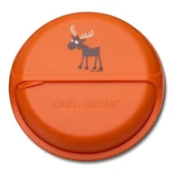 Miseczki i talerzyki dla dzieci - Carl Oscar Big Snackdisc™ 5 Komorowy Obrotowy Pojemnik Na Przekąski Orange - Moose - miniaturka - grafika 1