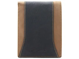 Skórzany, poziomy męski portfel Pierre Cardin, czarny - Portfele - miniaturka - grafika 1