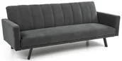 Sofy i kanapy - Szara nowoczesna wersalka rozkładana - Fluff - miniaturka - grafika 1