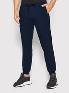 Spodnie sportowe męskie - Guess Spodnie dresowe Z2YB19 K6ZS1 Granatowy Regular Fit - miniaturka - grafika 1