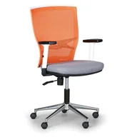Fotele i krzesła biurowe - B2B Partner Krzesło biurowe HAAG, pomarańczowe/szare 8927WB/16-5/1062-3 - miniaturka - grafika 1