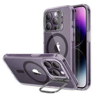 ESR Etui Classic Kickstand Halolock Magsafe do Apple iPhone 14 Pro Przezroczysto-fioletowy - Etui i futerały do telefonów - miniaturka - grafika 1