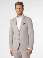 Garnitury - Finshley & Harding Męska marynarka od garnituru modułowego Mężczyźni Slim Fit szary marmurkowy, 42 - miniaturka - grafika 1