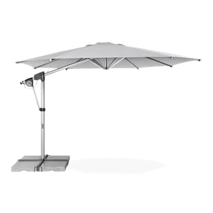 Parasol z wysięgnikiem do ogrodu Doppler PROTECT 400 P Light grey - Parasole ogrodowe - miniaturka - grafika 1