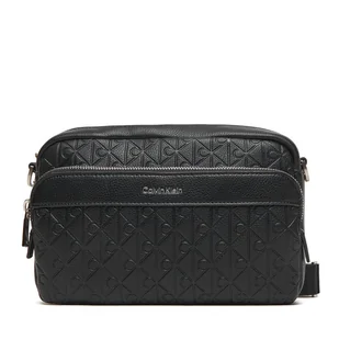 Saszetka Calvin Klein Emblem Emboss Camera Bag LV04D3203G Czarny - Torby męskie Saszetka Calvin Klein Emblem Emboss Camera Bag LV04D3203G Czarny - Torby męskie - miniaturka - grafika 1