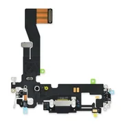 Części serwisowe do telefonów - Gniazdo złącze ładowania + mikrofon do iPhone 12/12 Pro (OEM) (Black) - miniaturka - grafika 1