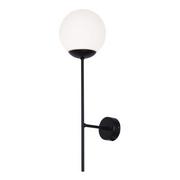 Lampy ścienne - Kaja ALFRED OLSZEWSKI Dekoracyjny czarny kinkiet do nowoczesnego wnętrza K-4926 z serii SAVOY - miniaturka - grafika 1
