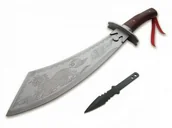 Noże - Duża Profesjonalna Maczeta DRAGON (dł. 52cm!!) + Nóż Rzutka + Pokrowiec do Pasa i na Ramię. - miniaturka - grafika 1