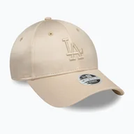 Czapki damskie - Czapka z daszkiem New Era Satin 9Forty Los Angeles Dodgers light beige WYSYŁKA W 24H 30 DNI NA ZWROT - miniaturka - grafika 1