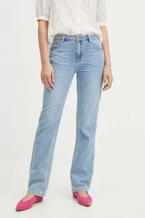 Spodnie damskie - Medicine jeansy bawełniane damskie kolor niebieski - grafika 1