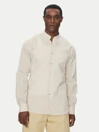 Koszule męskie - KARL LAGERFELD Koszula 605035 552627 Beżowy Regular Fit - miniaturka - grafika 1