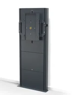 Uchwyty do monitorów - SMS Presence Wall/Floor Flipster uchwyt ścienny podłogowy z silnikową regulacją wysokości i funkcją obrotu (ver. 2021) do 75" | max. VESA 400x400| udźwig 50kg | ciemnoszary - miniaturka - grafika 1