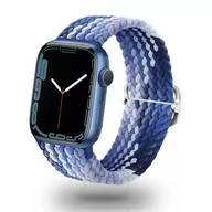 Akcesoria do smartwatchy - Wymienna Pleciona Opaska Apple Watch ( 38 / 40 / 41 Mm ) Niebieska - miniaturka - grafika 1