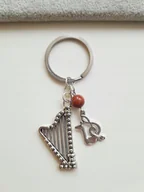 Breloki - Brelok Muzyka Klucz Wiolinowy Nuta Harfa Instrumen - miniaturka - grafika 1