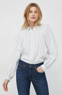 Tommy Hilfiger koszula damska kolor biały regular z kołnierzykiem klasycznym - Koszule damskie - miniaturka - grafika 1