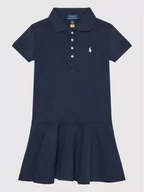 Sukienki i spódniczki dla dziewczynek - Ralph Lauren Polo Sukienka codzienna 312624740001 Granatowy Regular Fit - miniaturka - grafika 1