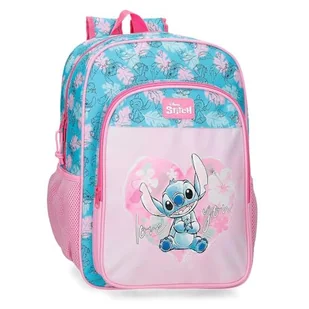 Joumma Disney Heart Stitch Plecak szkolny Różowy 30x40x13 cm Poliester 15,6L, Różowy kolor, Talla única, plecak szkolny - Plecaki szkolne i tornistry - miniaturka - grafika 1