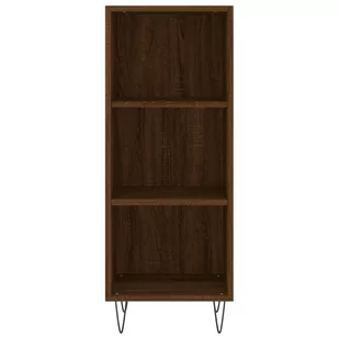 Szafka, brązowy dąb, 34,5x32,5x90 cm, materiał drewnopochodny Lumarko! - Szafki do salonu - miniaturka - grafika 3