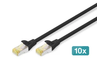 Digitus Kabel krosowy CAT 6A S/FTP, 10 sztuk - Patchcordy - miniaturka - grafika 1