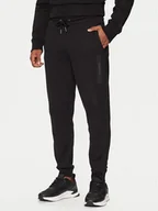 Spodnie sportowe męskie - Calvin Klein Spodnie dresowe K10K113838 Czarny Regular Fit - miniaturka - grafika 1