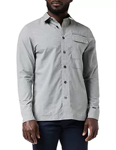 G-STAR RAW, Męska koszula z długopisem kieszeniowym regularna, Wiele kolorów (Correct Winter Grey Htr C903-3800), XS - Koszule męskie - miniaturka - grafika 1